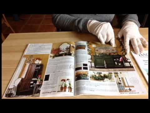 ASMR - Tracing Catalogs with RUBBER GLOVES! :)  No talking