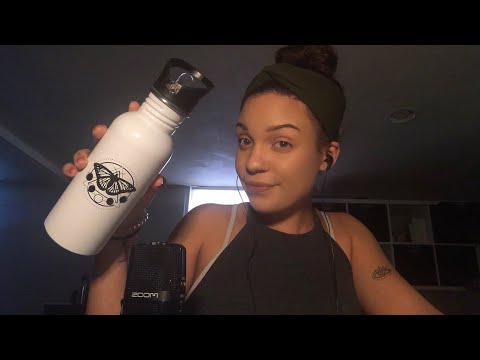ASMR- Water, Tapping, and Drinking Sounds