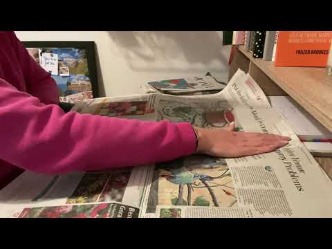 ASMR - Page Turning Newspaper No Talking - Sleep Aid Relaxation - Crinkly Newspaper
