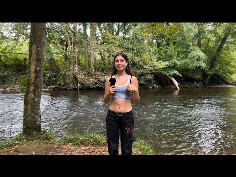ASMR at the river but the triggers are longer + new mic settings!