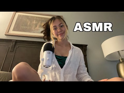 ASMR | Upclose Casual Mouth Sounds and Hand Movements (fast/slow & wet/dry)