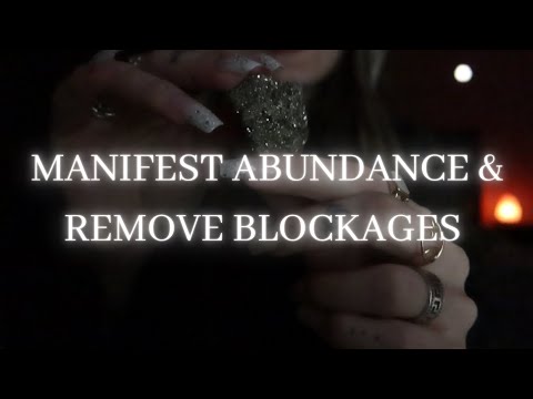 Reiki ASMR | Manifest abundance & Remove blockages | Cleanse, Crystals, Rain, Affirmations