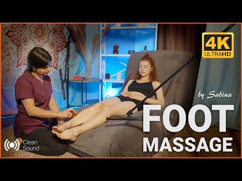 ASMR Foot and Feet Massage by Sabina to Angelica