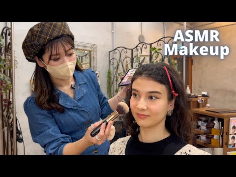ASMR - PRO MAKE-UP ARTIST does my Spring Make-up (Soft Spoken)