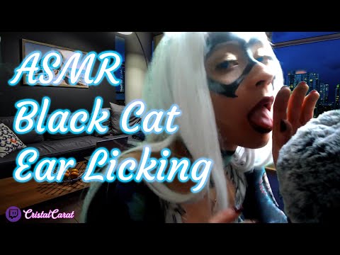 ASMR 🐱 catwoman Mouth Sound Moaning 🐈 Licking