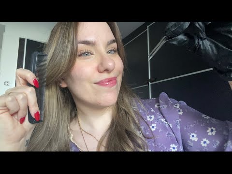 ASMR School Nurse Treats Your Hair For Lice | Scalp Check, Hair Brush Sounds and Soft Whispers 👩‍⚕️