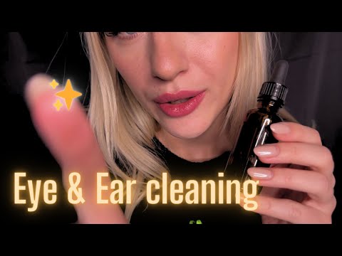 ASMR | Getting smth out of your eye, Shaving Cream Ear Massage, tracing you - EXTREMELY CALMING 😴