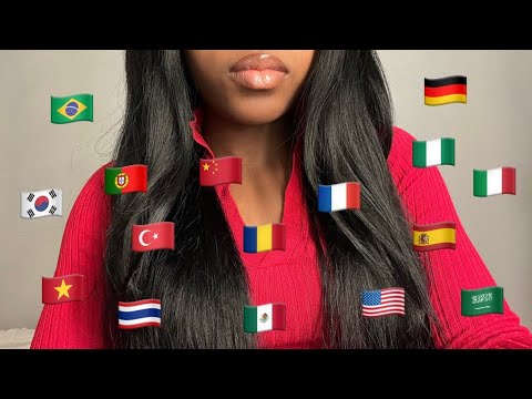 ASMR I love you in different languages