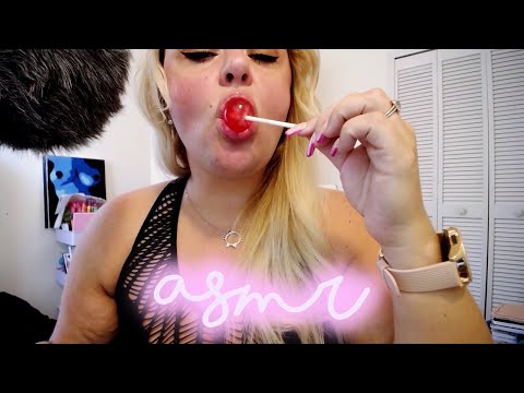 ASMR | INTENSE WET Mouth Sounds | Lollipop slurping and CRUNCHING