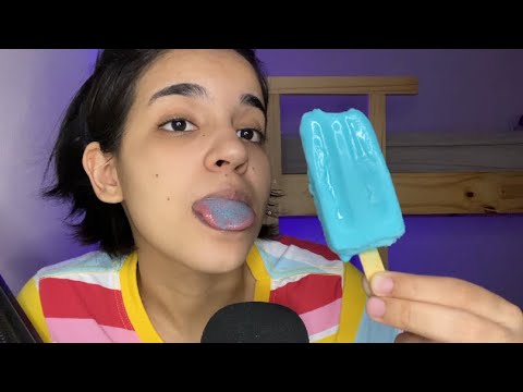 asmr ice cream! chupando sorvete | eating & licking sounds (mukbang) 2