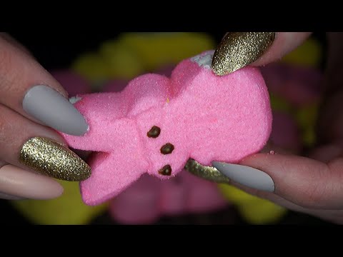 ASMR with Marshmallows #2 | Peeps Marshmallows | Gritty Scratching | Crinkles | Sticky Sounds