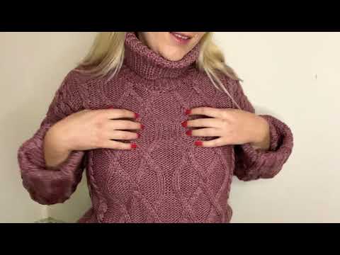 ASMR scratching texture sweater - fabric sounds ( no talking)