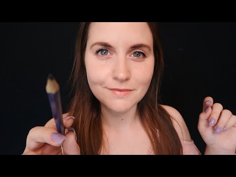 ASMR Sketching Your Face | Personal Attention, Face Examination, Sketching Sounds, Soft Spoken