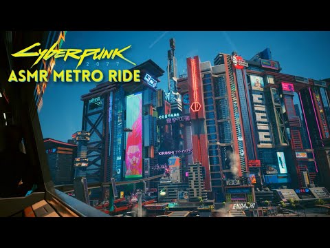 Cyberpunk ASMR 🌃 Relax With Me On the Night City Metro 🚈 Ear to Ear Whispering