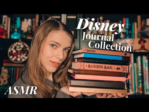 ASMR | My Collection of DISNEY Journals I Never Use | Show & Tell | Page Turning, Book Sounds