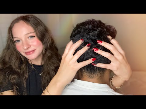 ASMR | Gentle Scalp Massage & Hair Brushing (Real Person) ~HAIR PLAY~