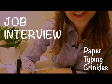 ASMR Job Interview Role Play 📋 Paper, writing, typing [Soft Spoken]