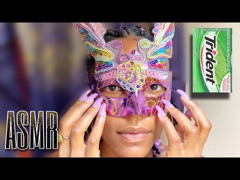 ASMR 💜 Up Close And Personal Gum Chewing & Popping {No Talking}
