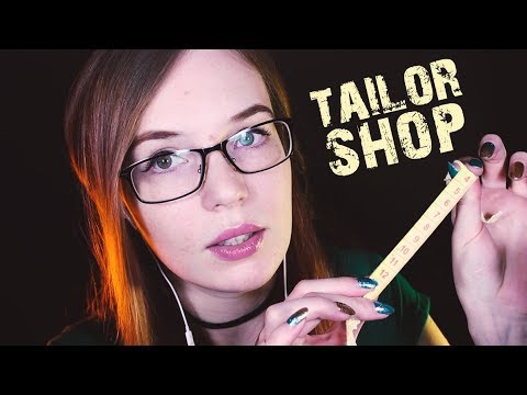 ASMR Measuring Roleplay - Tailor Shop - Personal Attention, Visuals, Soft-Spoken w/Closeup Whisper