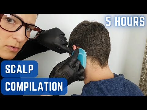 ASMR Scalp Treatment & Exam Compilation *Almost 5 Hours*