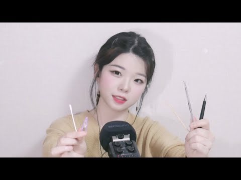 [한국어ASMR] 신박한 물건들로 귀 긁기(스크래칭)│마이크 터칭│Mic touching│Ear scratching│노토킹 No talking