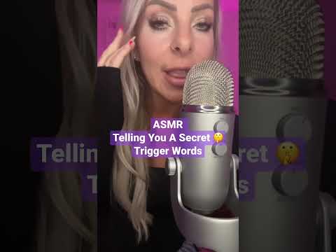 ASMR Trigger Words Telling You A Secret 🤫 Style ( Up Close Whisper ) #asmr
