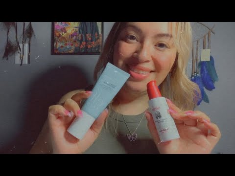 ASMR| Removing your makeup & doing your skincare- Whispering, personal attention & tapping sounds