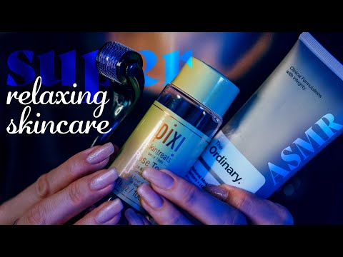 ASMR ~ Super Relaxing Skincare ~ Layered Sounds, Personal Attention, Face Massage