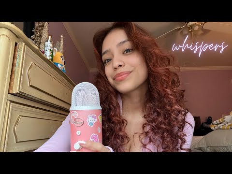 asmr very close-up whispers for relaxation 🛏 (crisp)