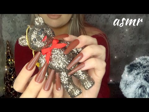 ASMR | Festive tapping triggers with Christmas ornaments 🌟🎄 *whispered