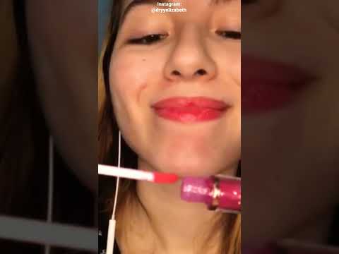 ASMR - MOUTH SOUNDS WITH GLOSS!!! #shorts