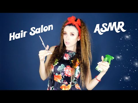 ASMR Hair Salon Role play *haircut *hair brushing