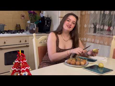 Cooking in a dress ASMR - kitchen sounds