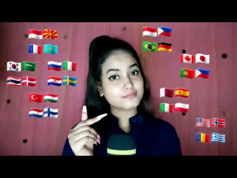 ASMR Whispering in 35+ Different Languages 💕