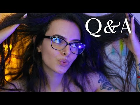 ASMR Q&A 1: How many kids I want, What my parents think of my tattoos (whispered)