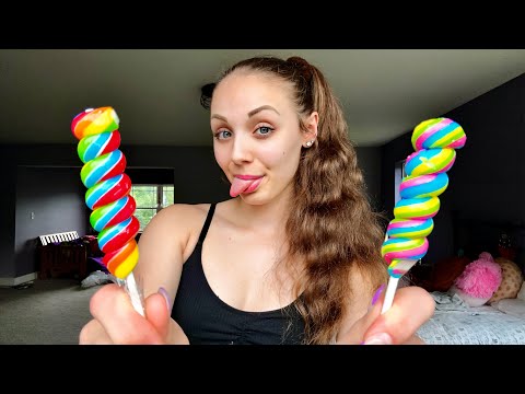 ASMR || Mouth Sounds & Gum Chewing! 👅 🍭 (Breathy Whispers)