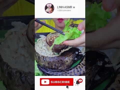 #shortvideo ASMR HUGE Marbled Eel , EATING SOUNDS | LINH-ASMR #linhasmr