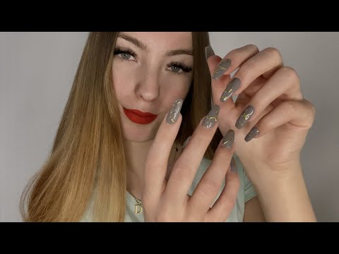 ASMR | Unpredictable nail tapping with kisses and mouth sounds⚡️