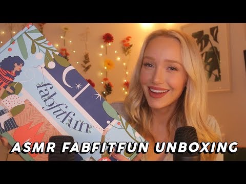 ASMR Winter FabFitFun Unboxing! (Tracing, Tapping, Tissue Crinkles & More Triggers!) | GwenGwiz