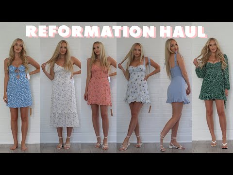 ASMR Summer Dresses Try On Haul (soft spoken, whispers, fabric sounds, tapping, tracing) // GwenGwiz