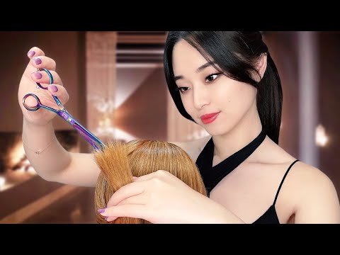 [ASMR] Sleep Inducing Haircut ~ Real Hair