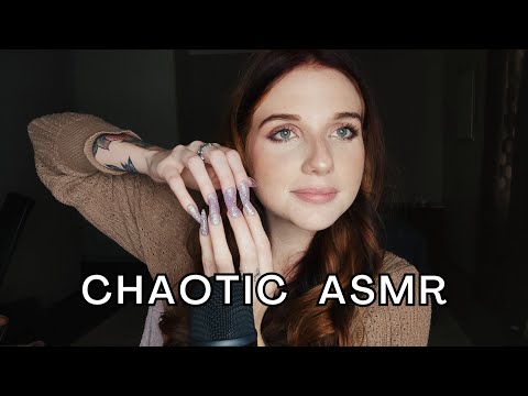ASMR | Trying Aggressive ASMR | Chaotic Hand Movements, Tapping & More. 😵‍💫
