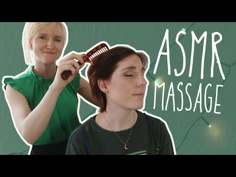 ASMR Massage mit Sonja Sonnenschein (sanfte Stimme, Musik, Kopfmassage, Nackenmassage)