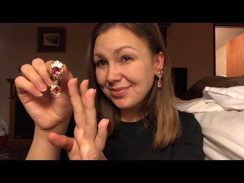ASMR || Earrings Collection Show + Tell (soft spoken, lofi, Personal Attention)