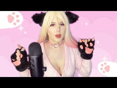 ASMR Your Cat 🐈 🐾 Purring, whispering, scratching sounds for sleep