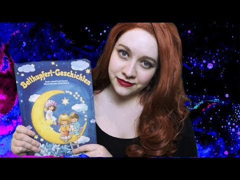 ASMR - ♥ reading german bedtime stories for your sleep Zzz.. ♥ (paper sounds, reading, page turning)