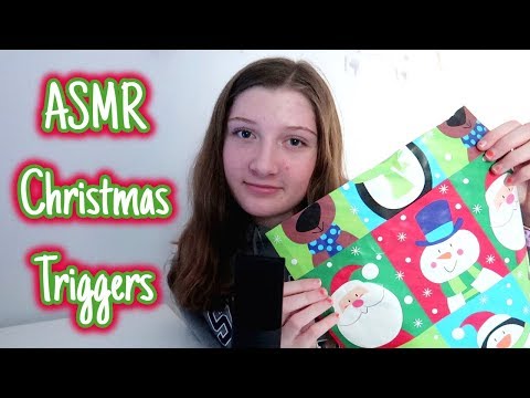 ASMR Christmas Triggers! For sleep and relaxation!
