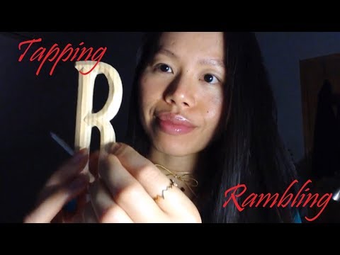 ASMR LOW-FI TAPPING SOUNDS & Rambling You to Sleep (Soft Spoken), Bonus Face Brushing + Kisses 2!