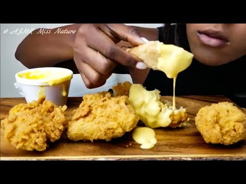 ASMR Cheese KFC Fried chicken *Vegan Style* EATING SOUNDS