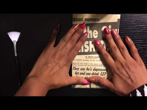 ASMR Pure Inaudible Reading of Vintage Newspaper with Paper Sounds